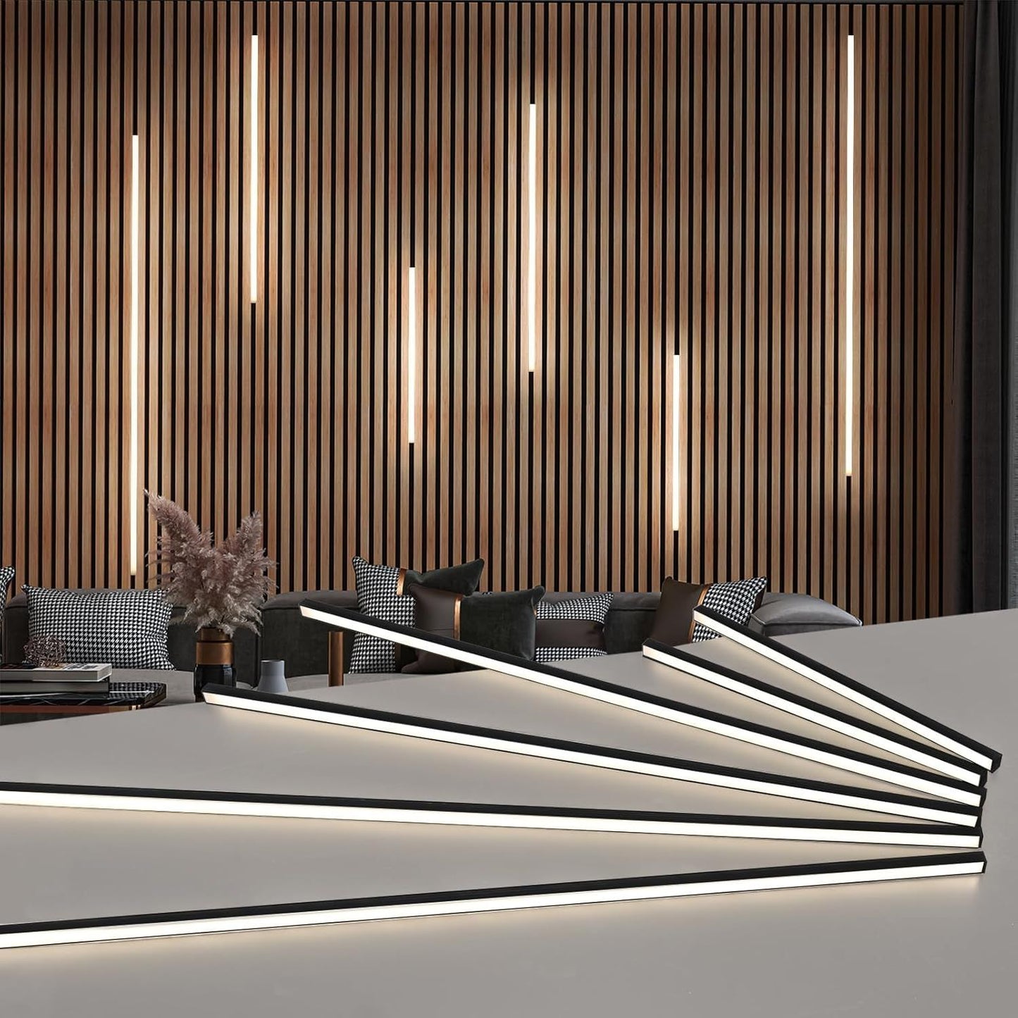 LED Recessed Lighting Kit - 6pcs Self-adhesive White LED Light